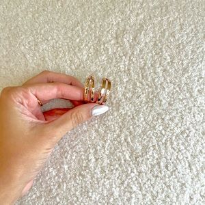 Kendra Scott Hammered Rose Gold Hoops